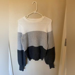 kohl’s color block sweater